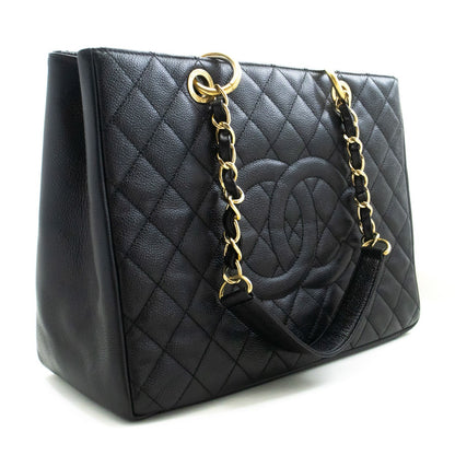 Chanel Grand Shopping Tote Quilted Caviar Large