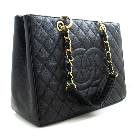 Chanel Grand Shopping Tote Quilted Caviar Large
