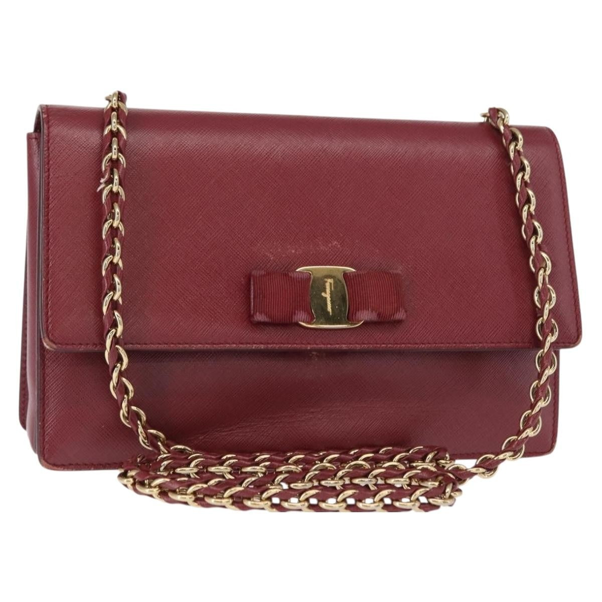 Salvatore Ferragamo Vala Chain Shoulder bag Leather Product Image