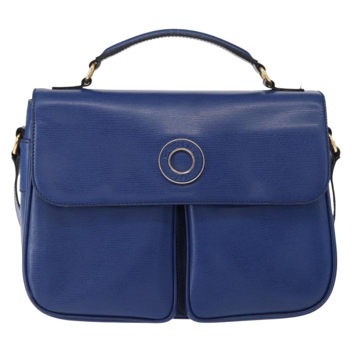Celine Vintage Circle Logo Crossbody Bag Leather Small
