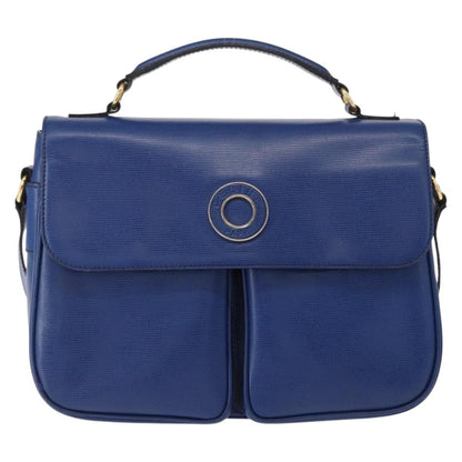 Celine Vintage Circle Logo Crossbody Bag Leather Small