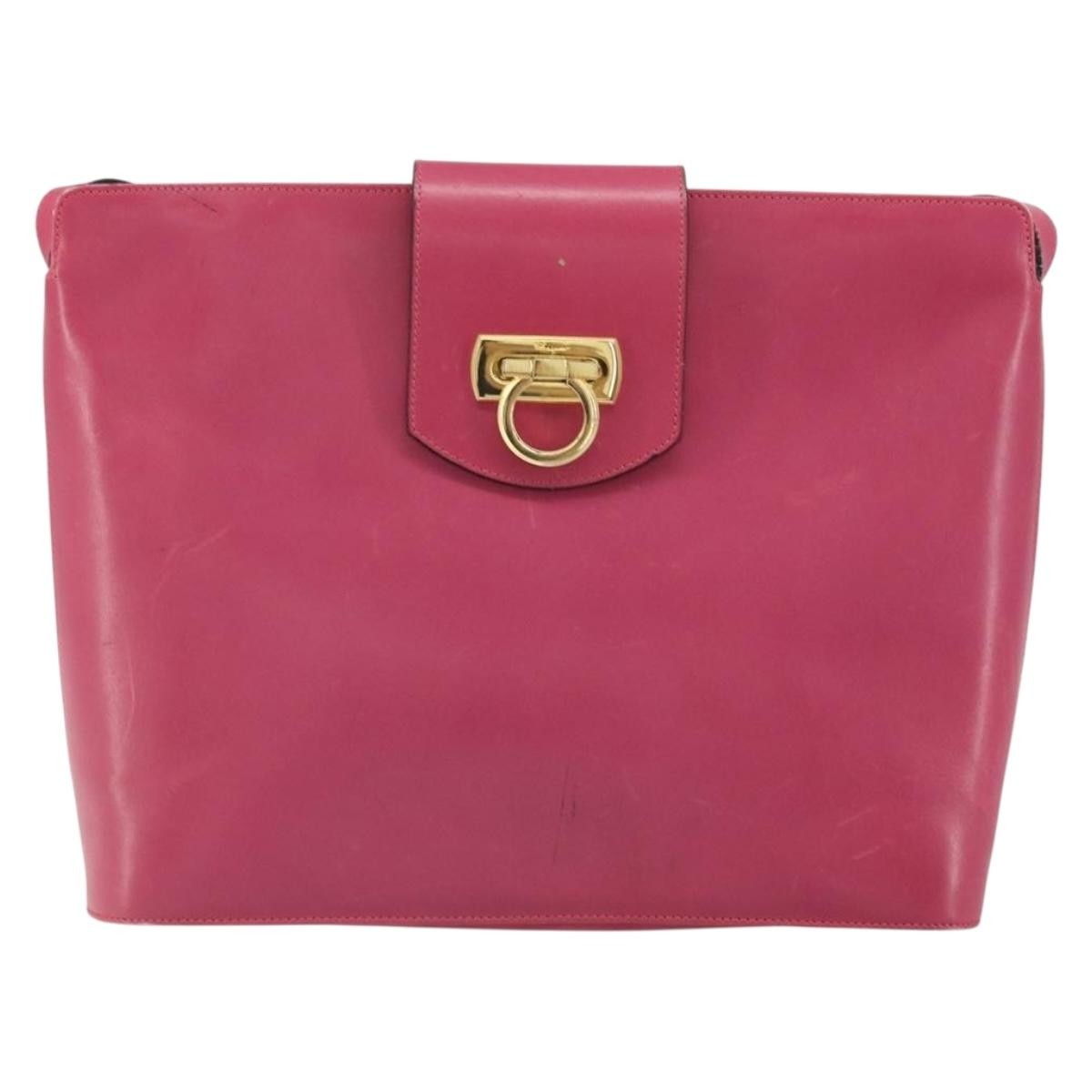 Salvatore Ferragamo Gancini Shoulder Bag Leather Product Image