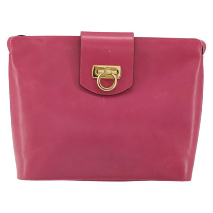 Salvatore Ferragamo Gancini Shoulder Bag Leather Product Image