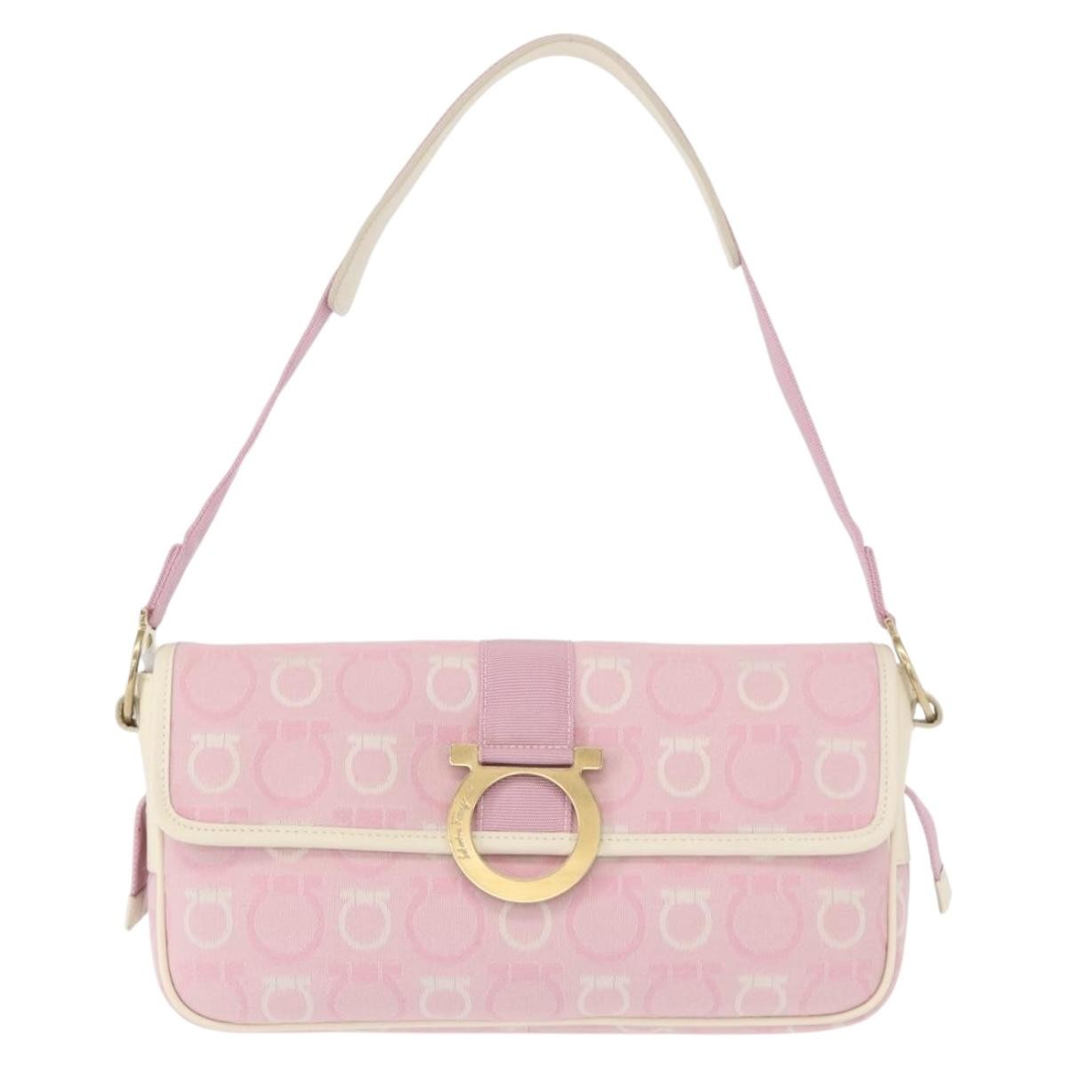 Salvatore Ferragamo Gancini Shoulder Bag Canvas Product Image