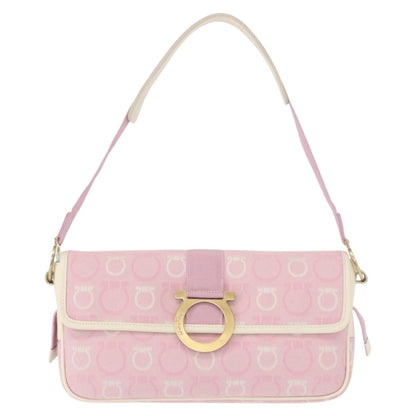 Salvatore Ferragamo Gancini Shoulder Bag Canvas Product Image