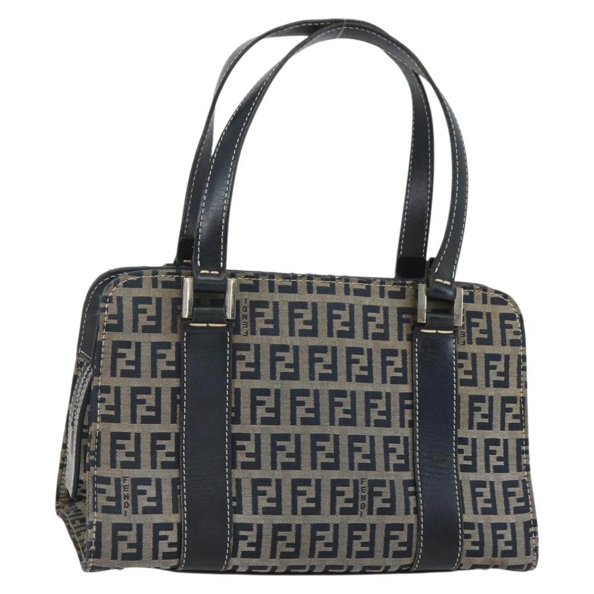 Fendi Vintage Satchel Zucchino Canvas Mini