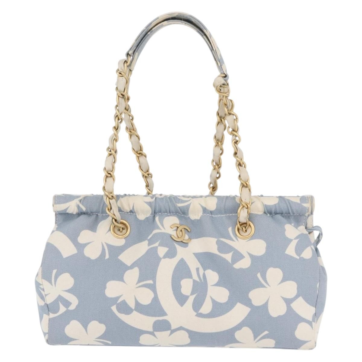 Chanel Vintage CC Chain Printed Canvas Small