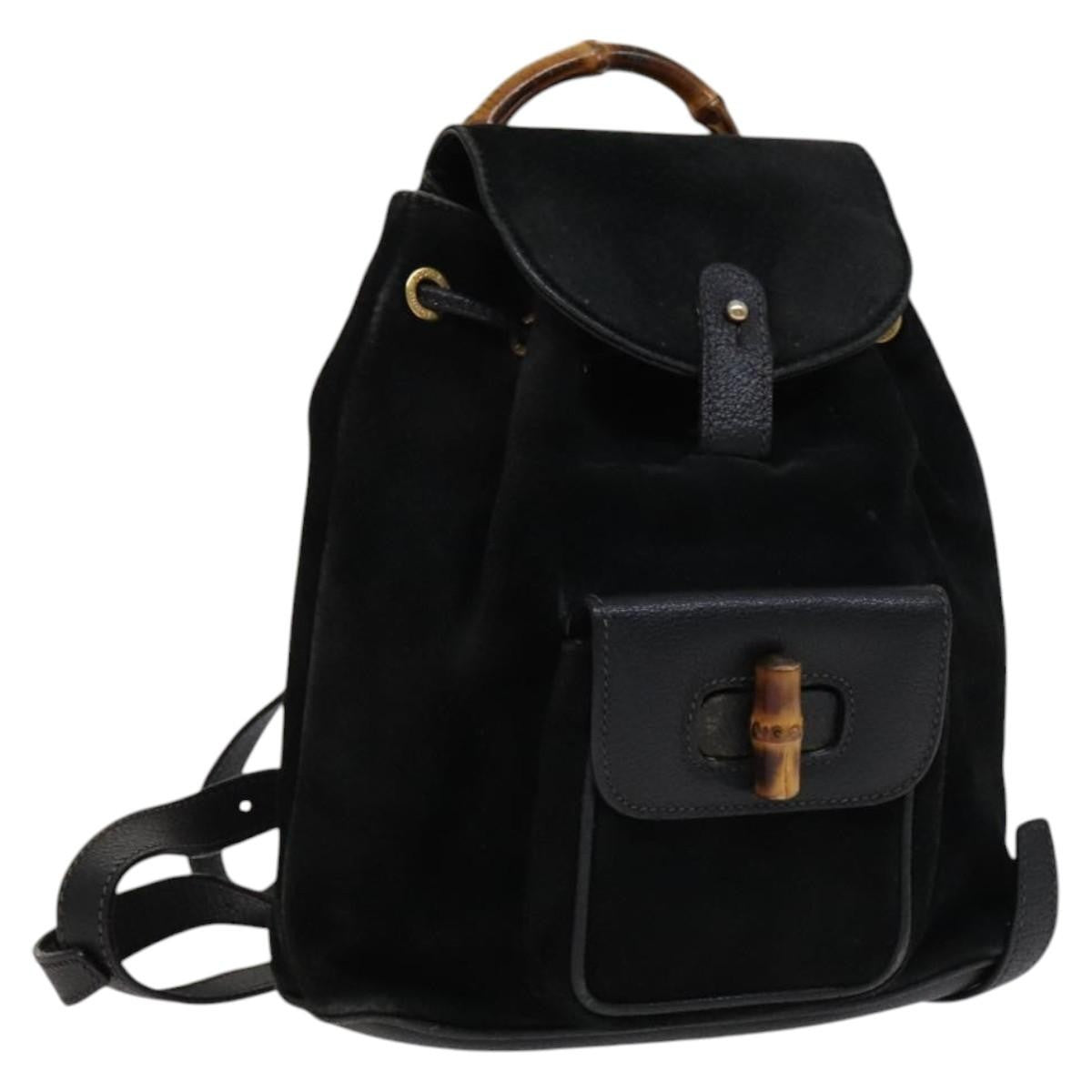 Gucci Gucci bamboo backpack daim mini