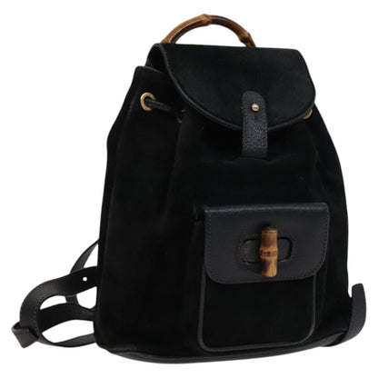 Gucci Gucci bamboo backpack daim mini