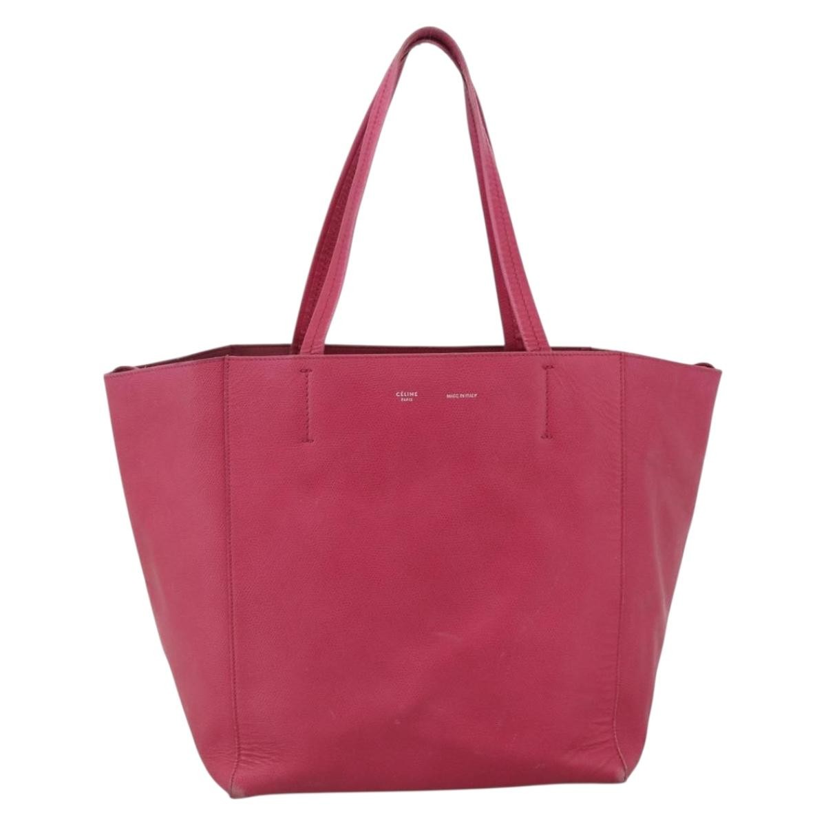 Celine Phantom Cabas Leather with Shearling Medium