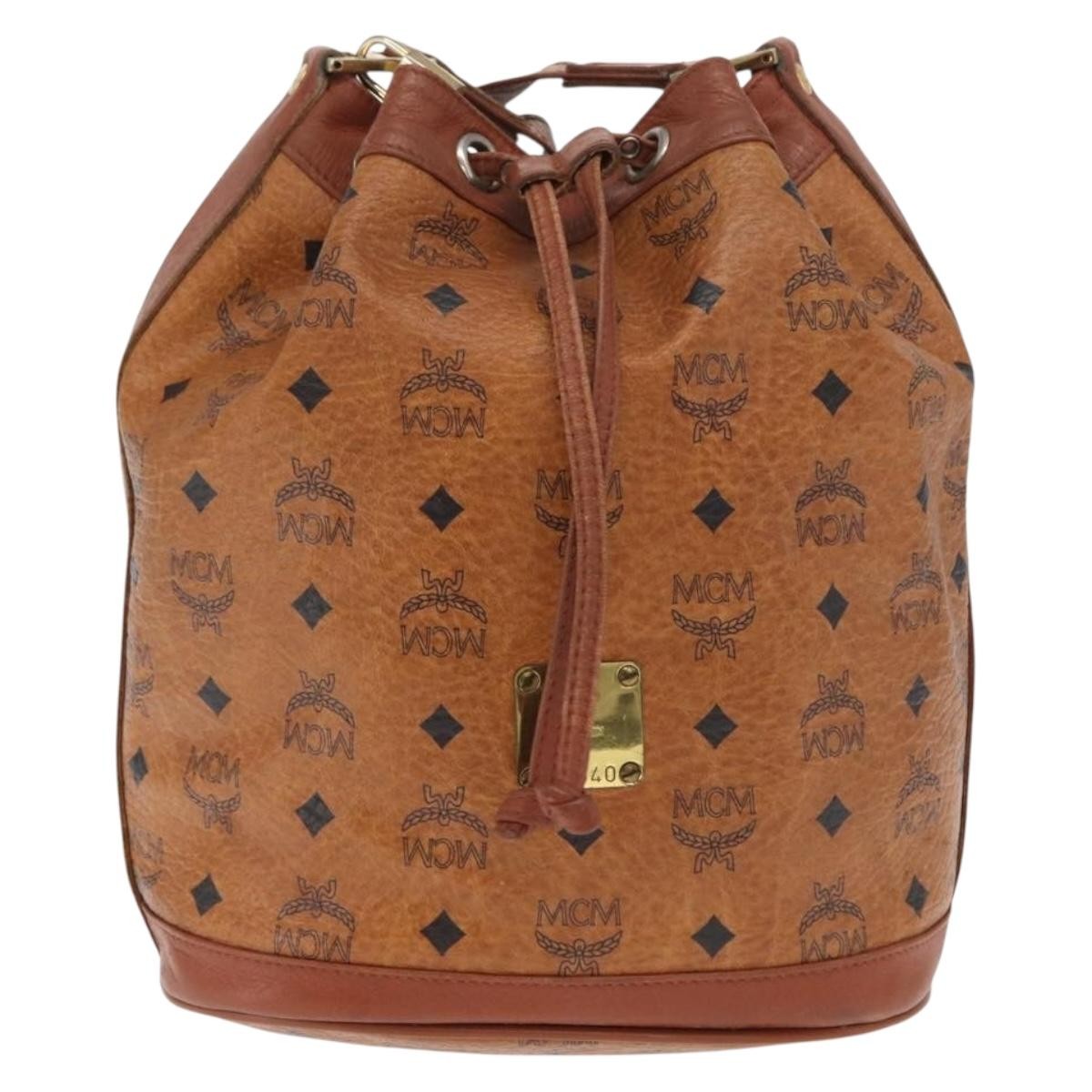 MCM Visetos Shoulder bag Canvas and Leather Product Image