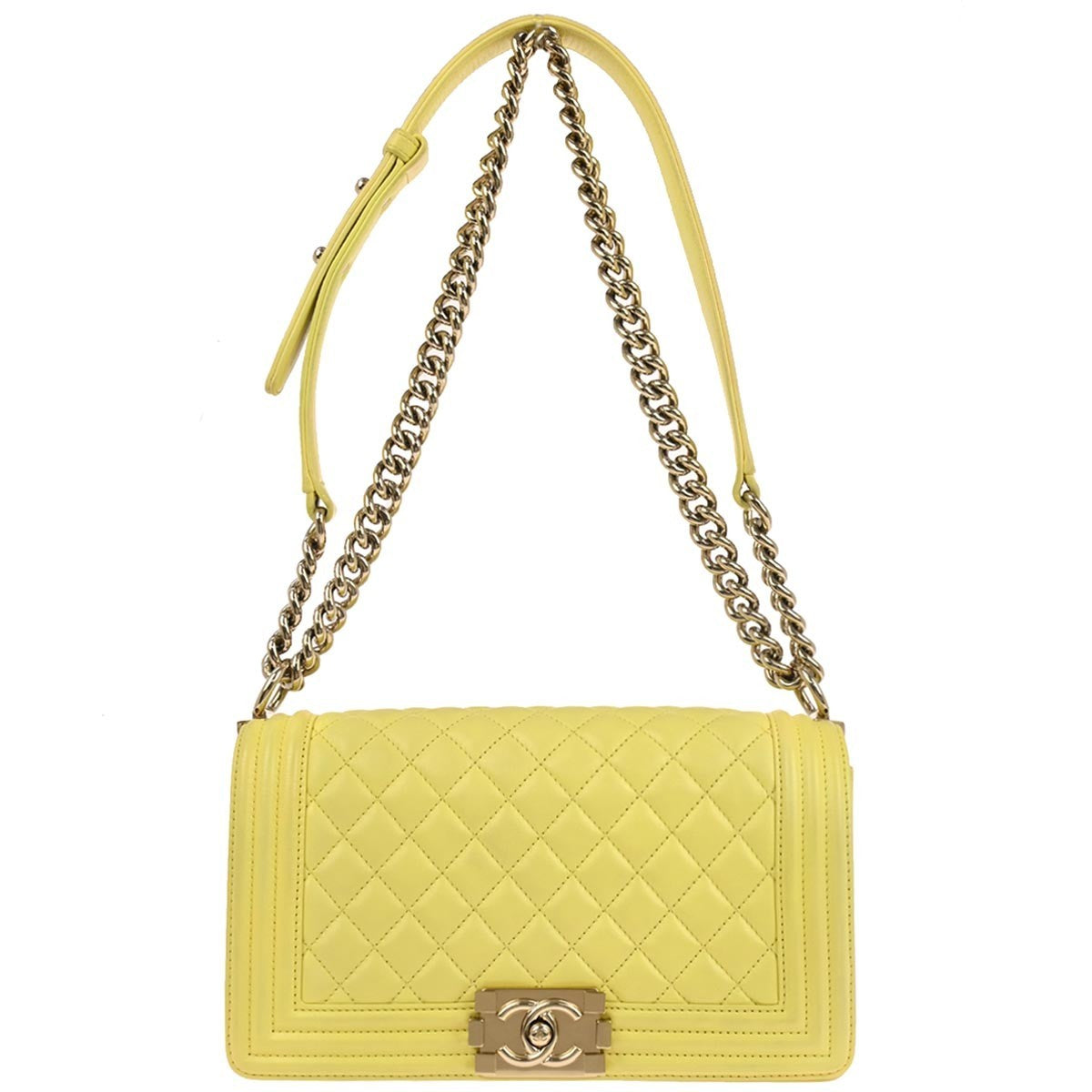 Chanel Boy Flap Bag Quilted Lambskin New Medium