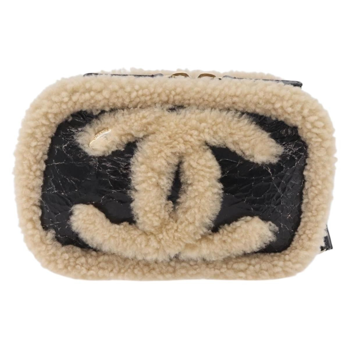 Chanel CC Mania Waist Shearling and Shiny Crumpled Sheepskin Small
