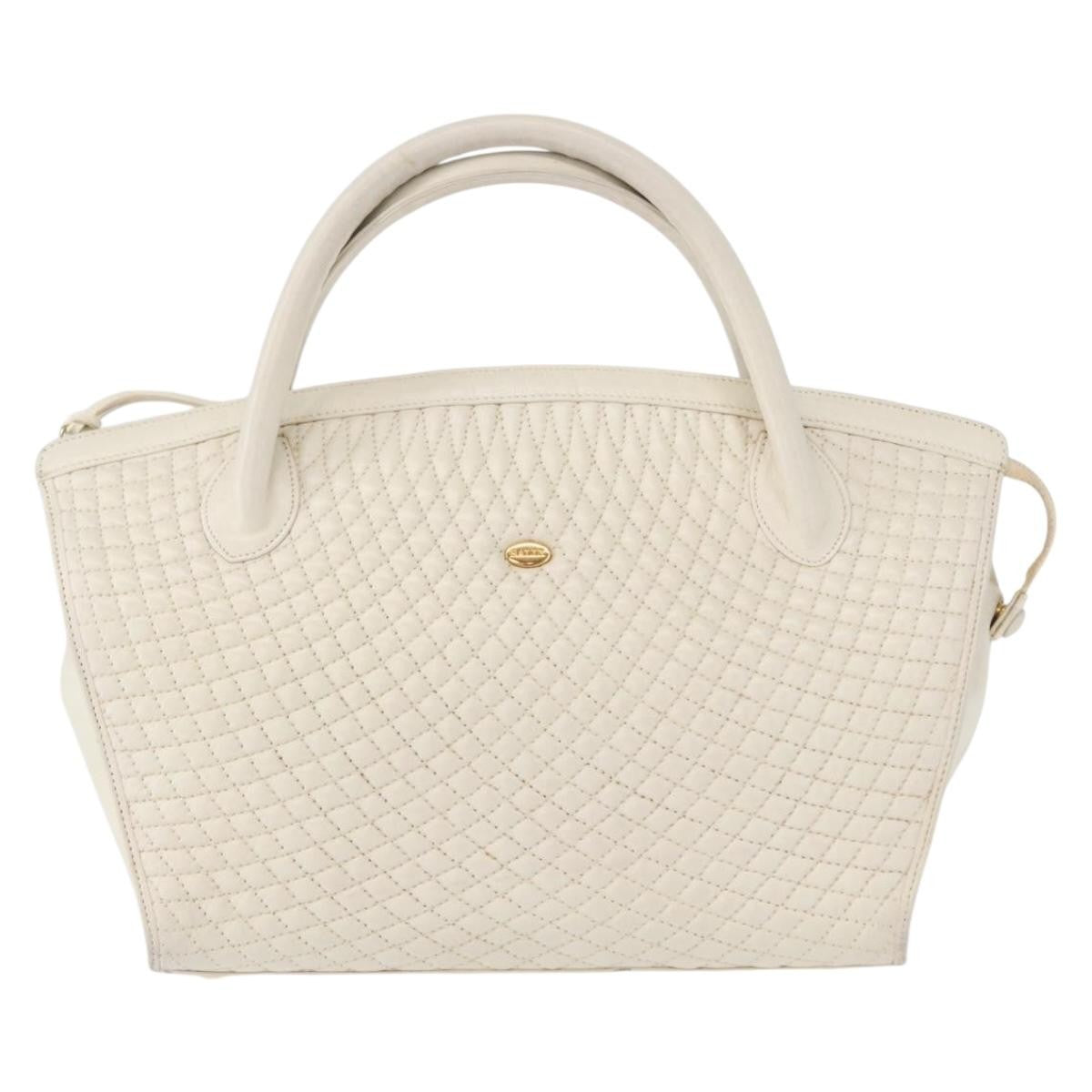 Bally Vintage Handbag Quilted Leather Product Image