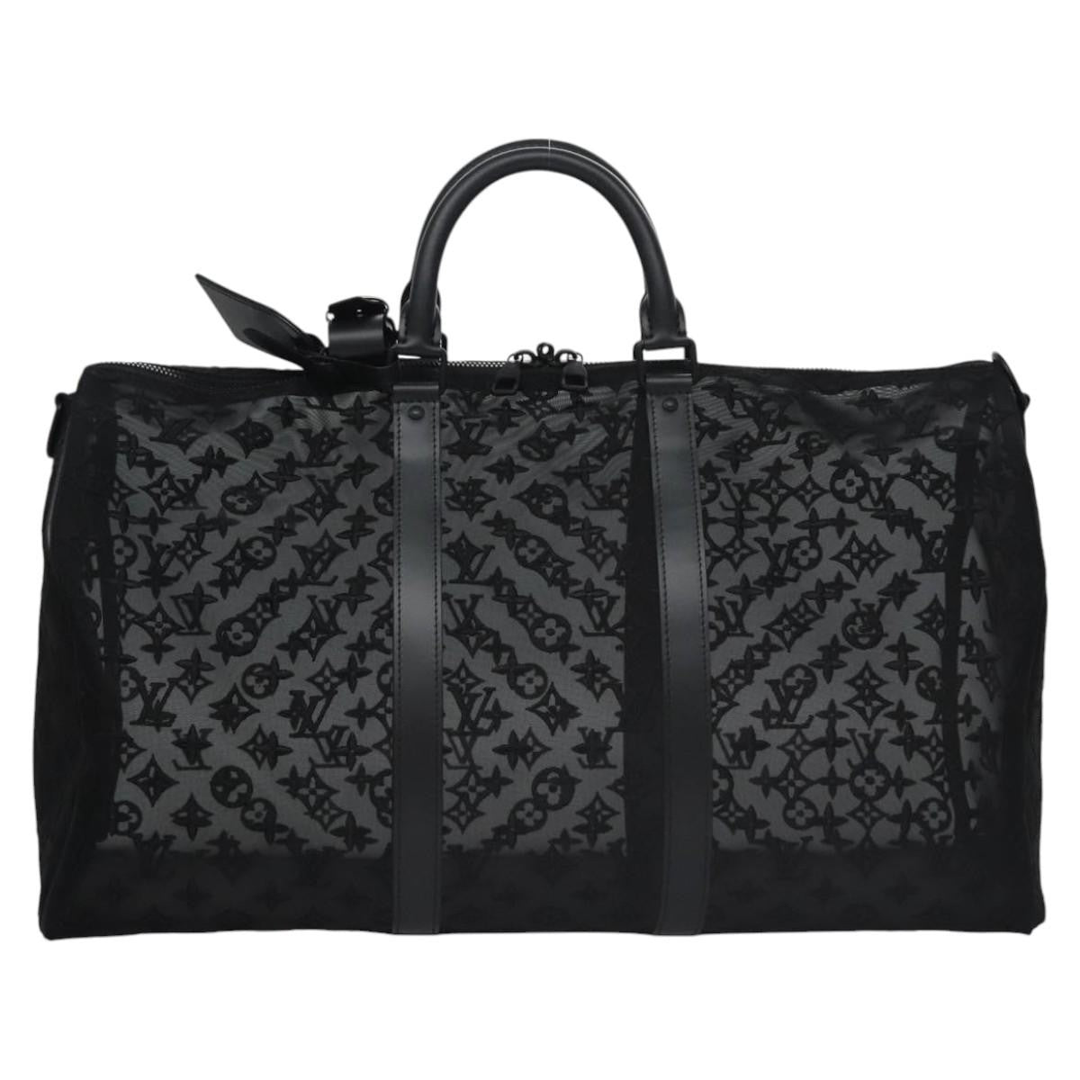 Louis Vuitton Keepall Bandouliere Bag Monogram See Through Mesh 50