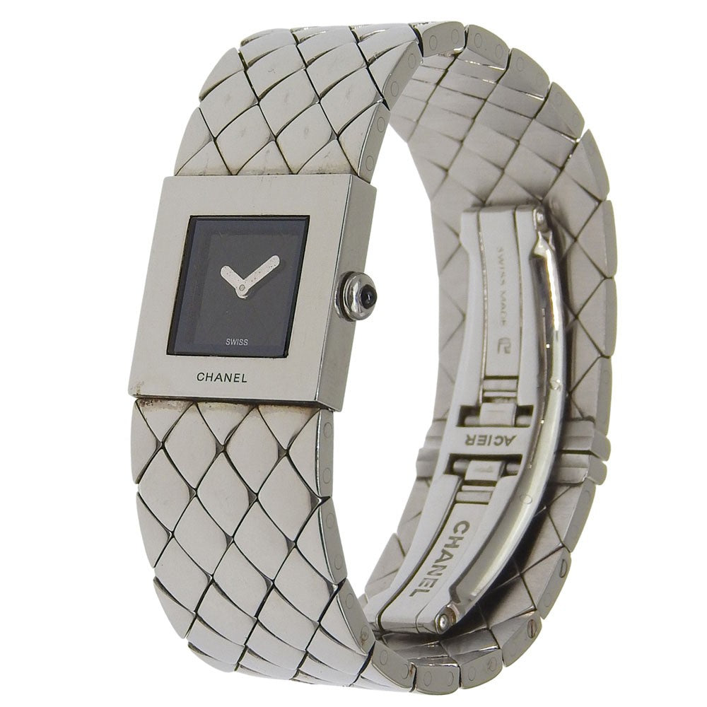 Chanel Matelasse Quartz Watch Stainless Steel 19