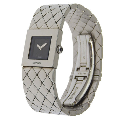 Chanel Matelasse Quartz Watch Stainless Steel 19