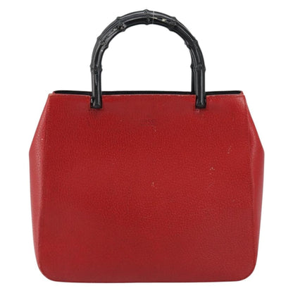 Gucci Vintage Bamboo Handle Bag Leather Small