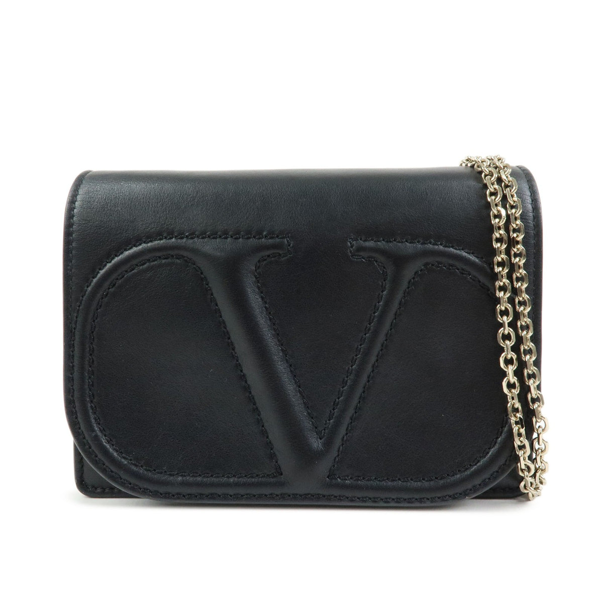 Valentino Garavani VLogo Full Flap Chain Leather Product Image