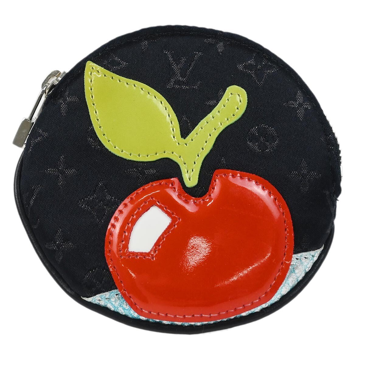 Louis Vuitton Round Coin Purse Limited Edition Monogram Silk Product Image