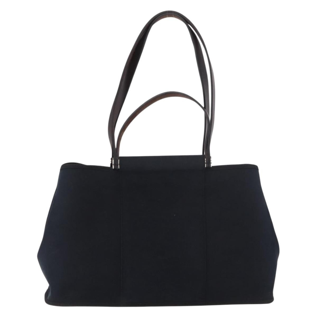 Hermes Cabag Elan Toile and Leather 39