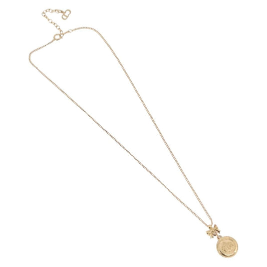 Christian Dior Round Logo Pendant Metal with Crystal Product Image