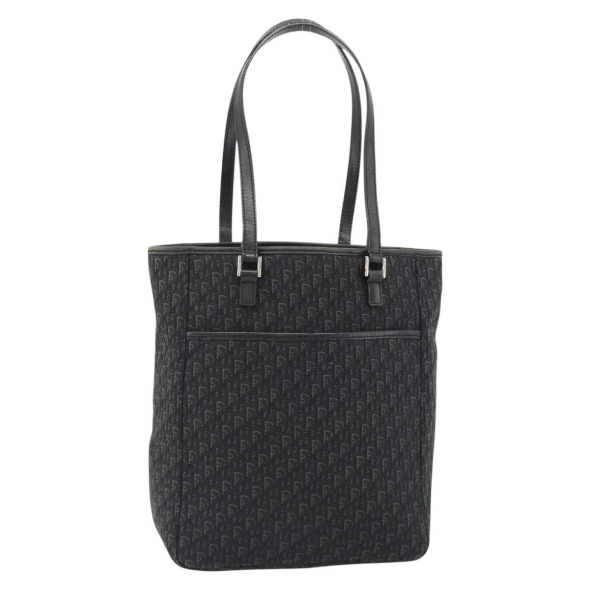 Christian Dior Vintage Open Pocket Diorissimo Canvas Small