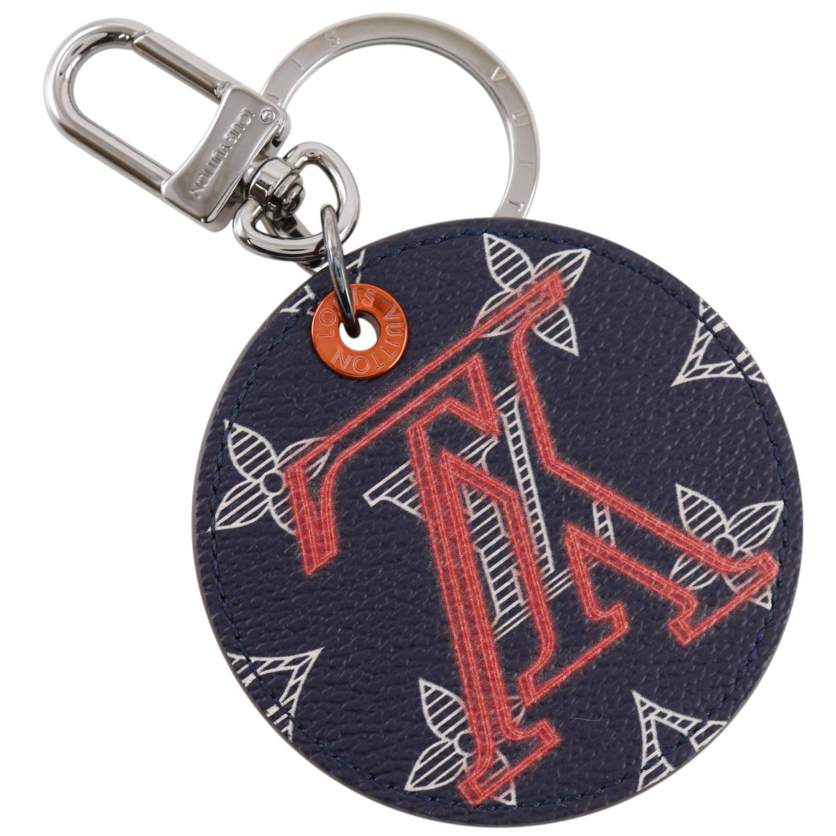 Louis Vuitton Round Illustre Keychain Limited Edition Upside Down Monogram Ink Product Image