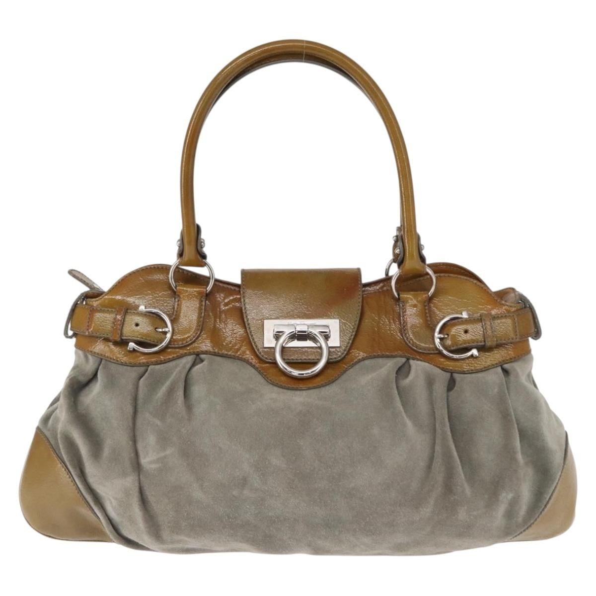 Salvatore Ferragamo Gancini handbag Suede Product Image