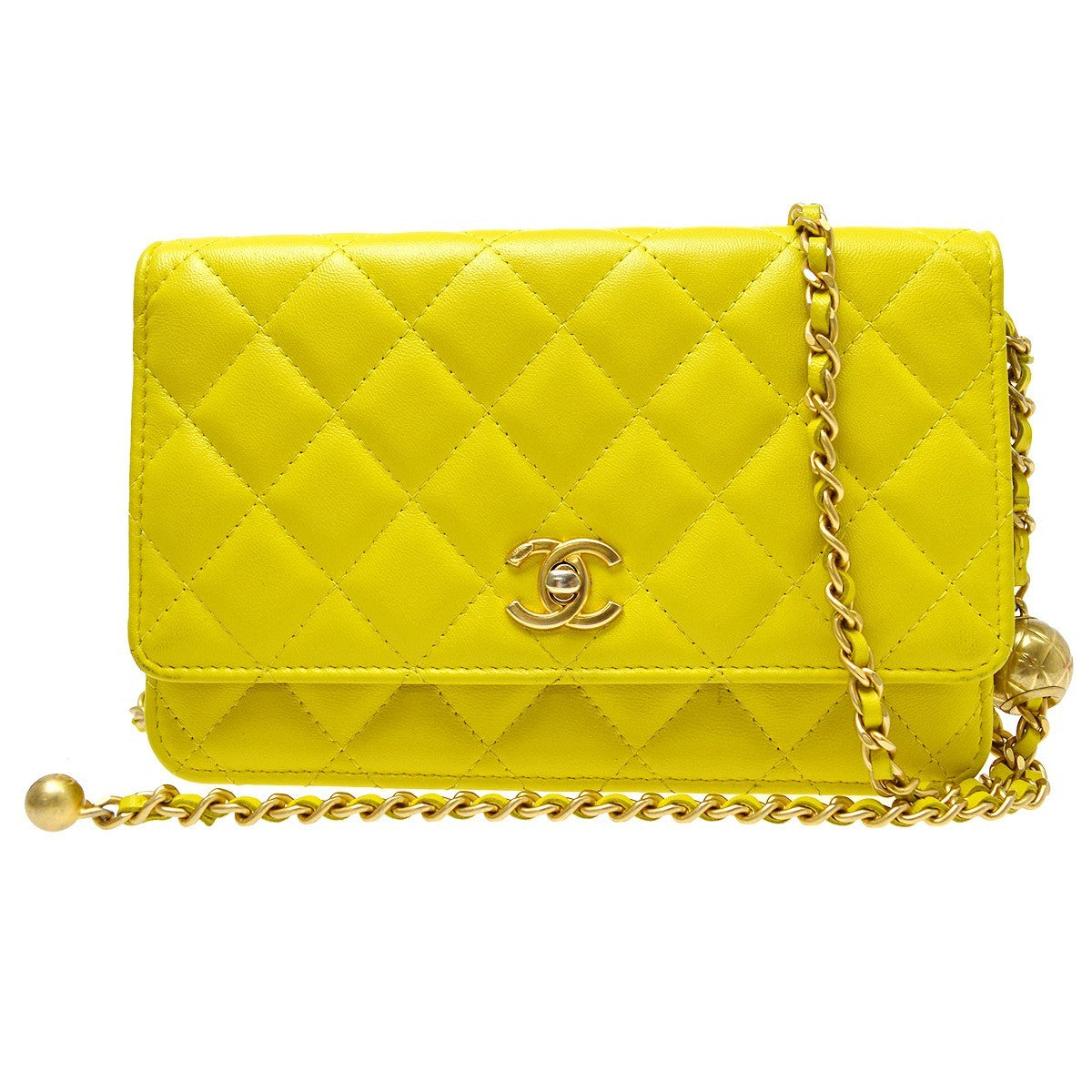 Chanel Pearl Crush Wallet on Chain Quilted Lambskin Product Image