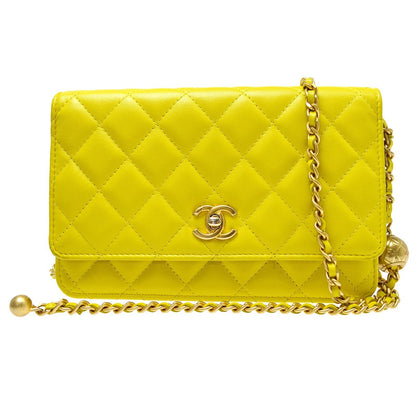 Chanel Pearl Crush Wallet on Chain Quilted Lambskin Product Image