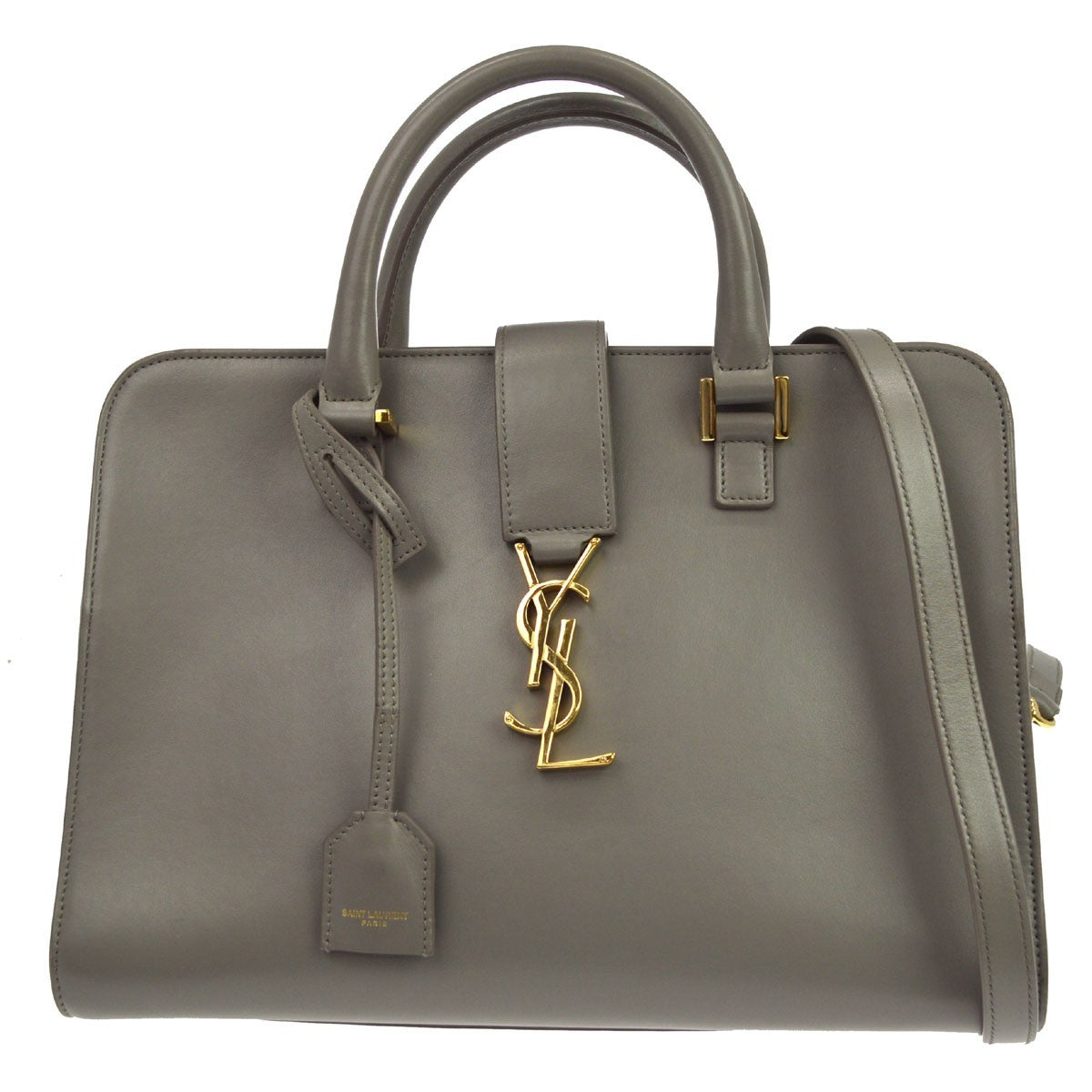 Saint Laurent Monogram Cabas Leather Medium