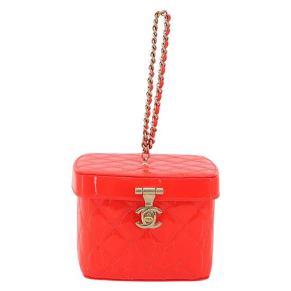 Chanel Makeup Case Minaudiere Quilted Patent Mini