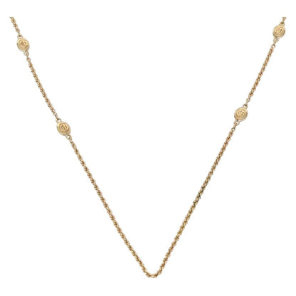 Christian Dior CD Round Pendant Necklace Metal Product Image