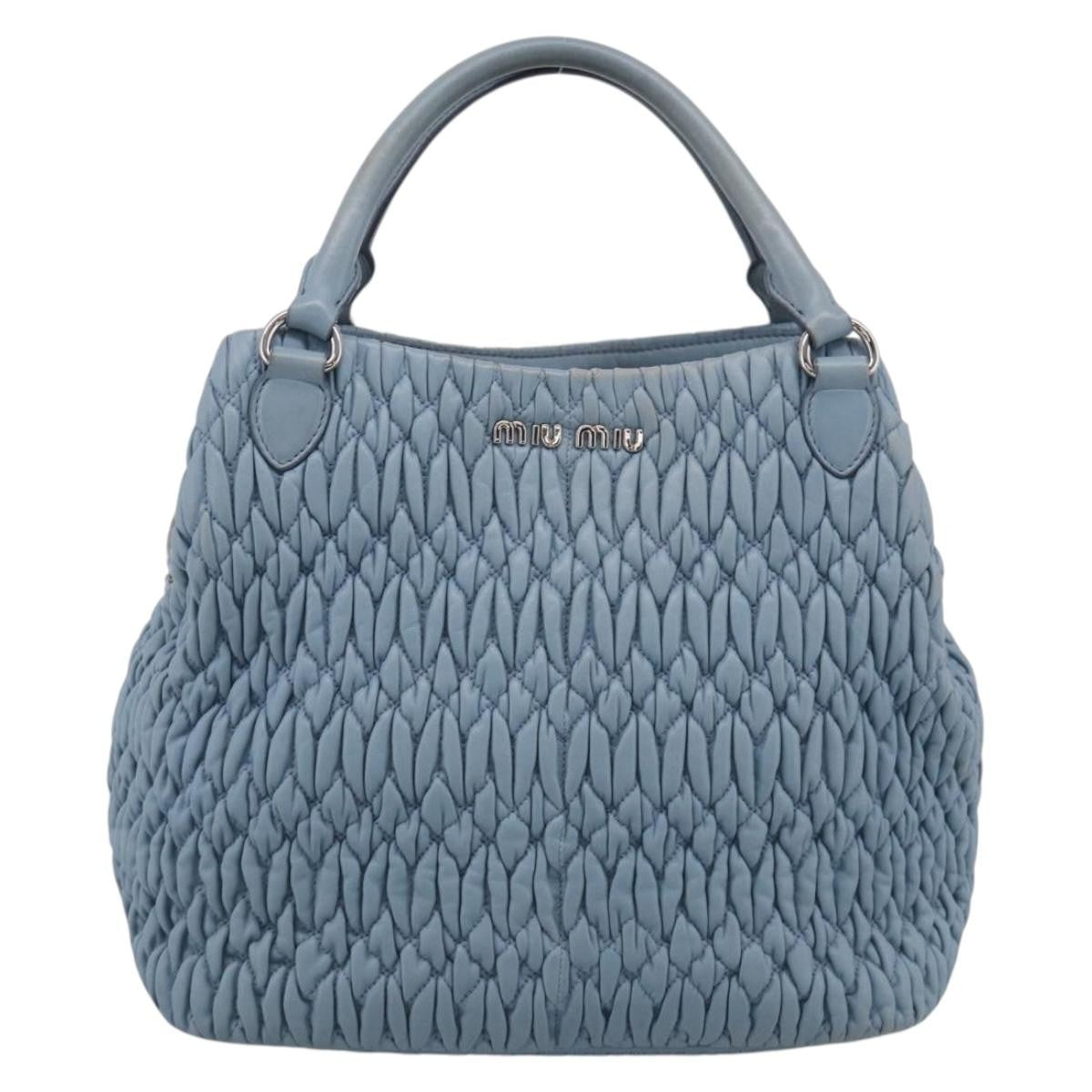 Miu Miu Crystal Convertible Matelasse Leather Small