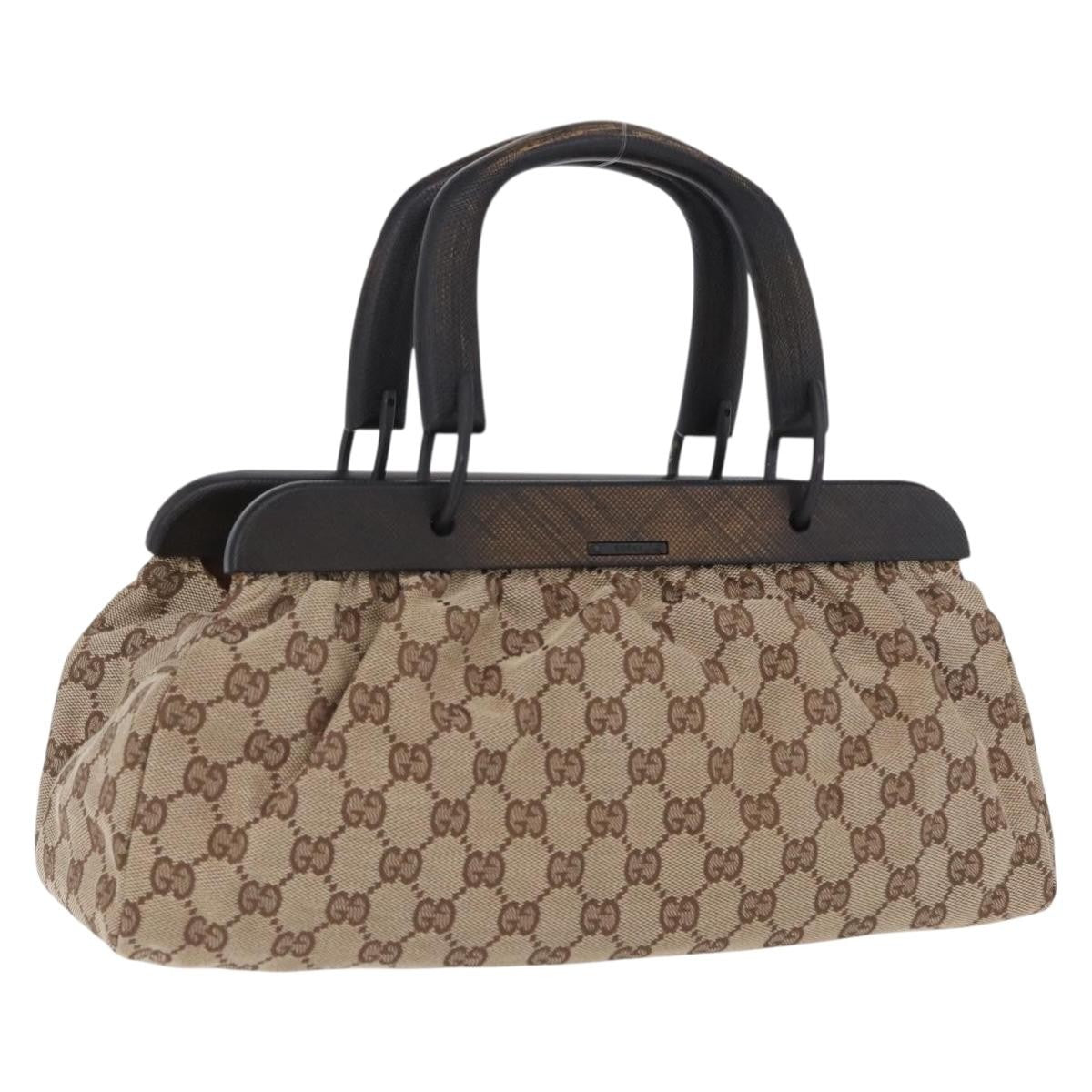 Gucci Wood Handle Frame Doctor Bag GG Canvas Product Image