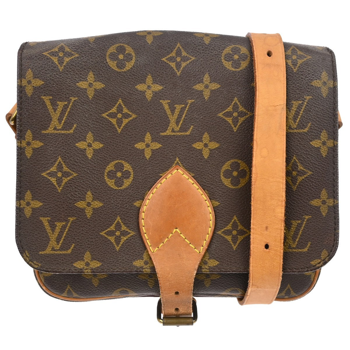 Louis Vuitton Cartouchiere Handbag Monogram Canvas MM