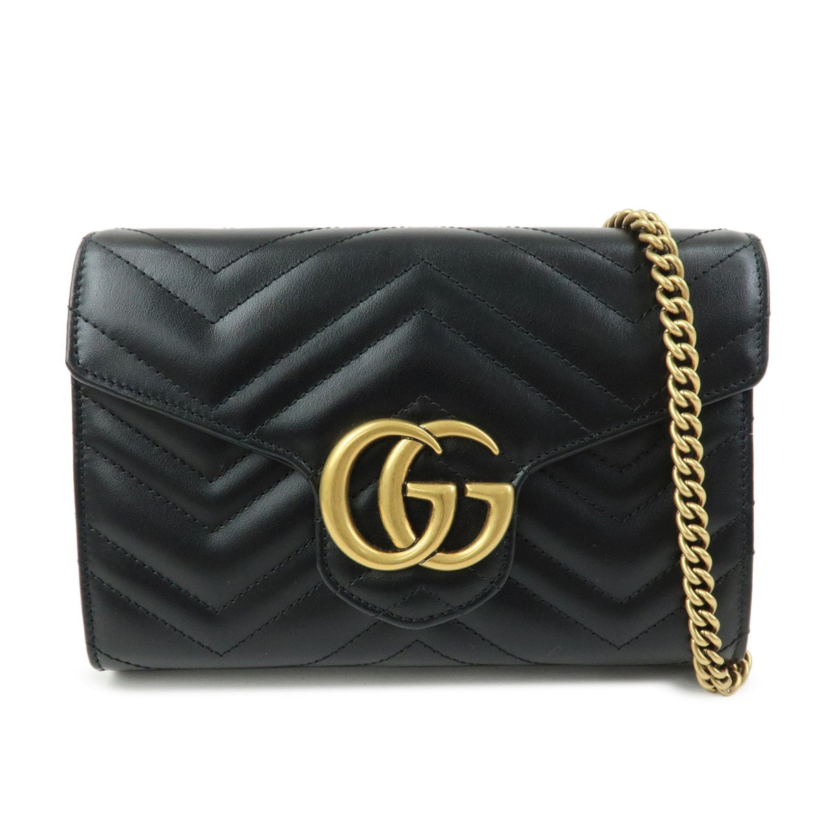 Gucci GG Marmont Chain Matelasse Leather Mini