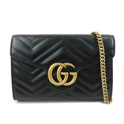 Gucci GG Marmont Chain Matelasse Leather Mini