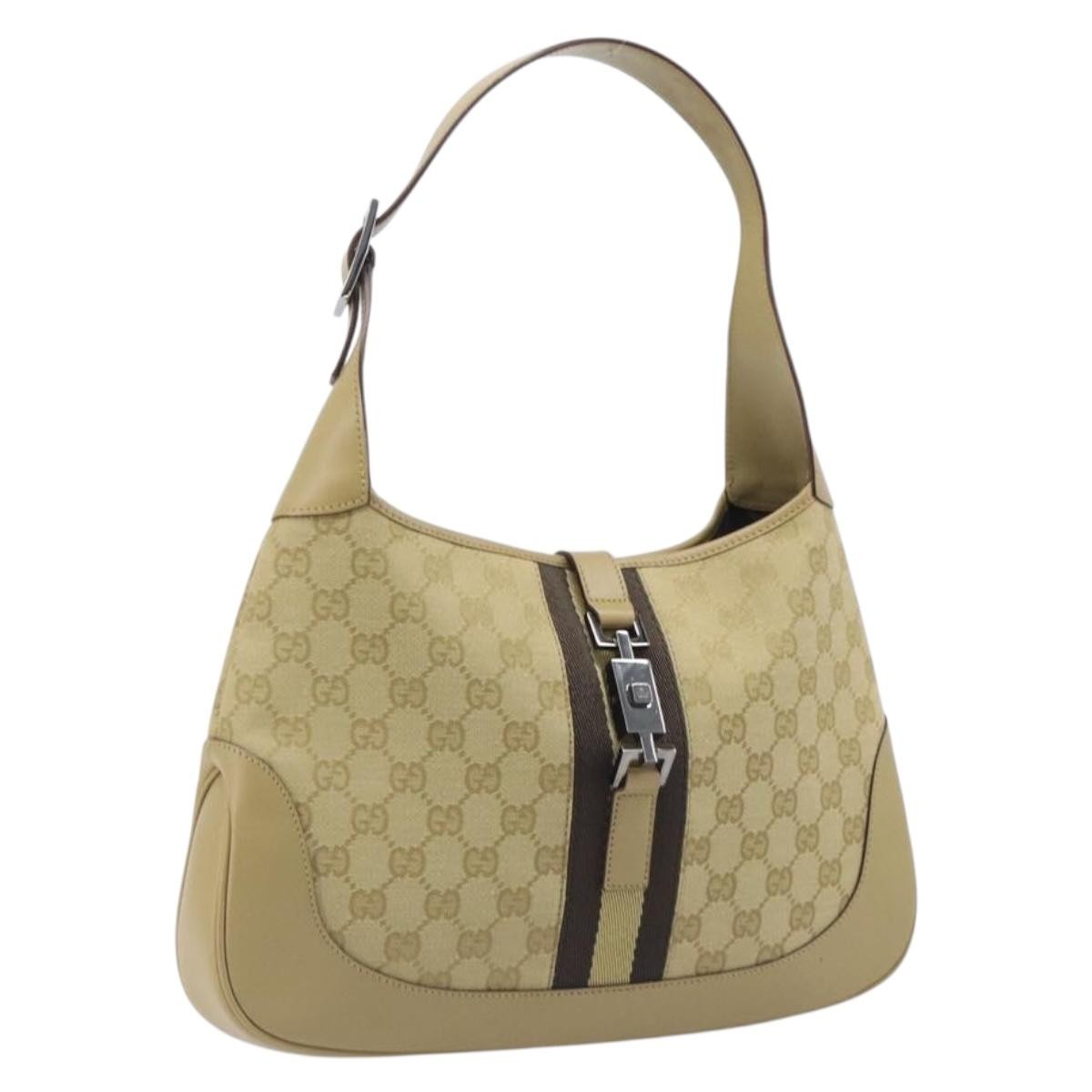 Gucci Jackie GG Canvas and Leather Large
