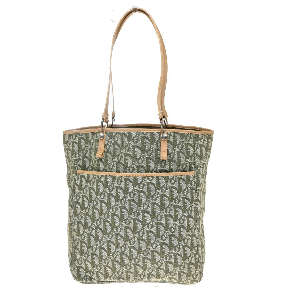 Christian Dior Vintage Open Pocket Diorissimo Canvas Small
