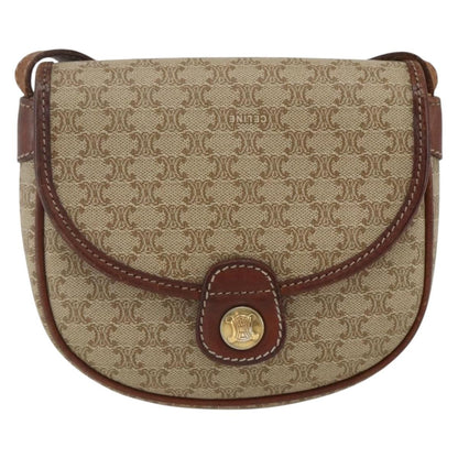 Celine Vintage Macadam Shoulder Bag Canvas and Leather Product Image
