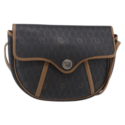 Christian Dior Vintage Honeycomb Flap Crossbody Bag Canvas and Leather Product Image