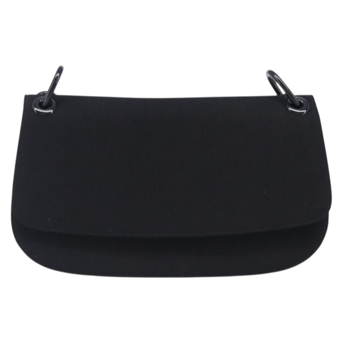 Prada Plastic Chain Flap Bag Canvas Product Image