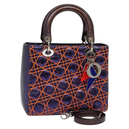 Christian Dior Lady Dior Bag Anselm Reyle Cannage Quilt Leather Medium