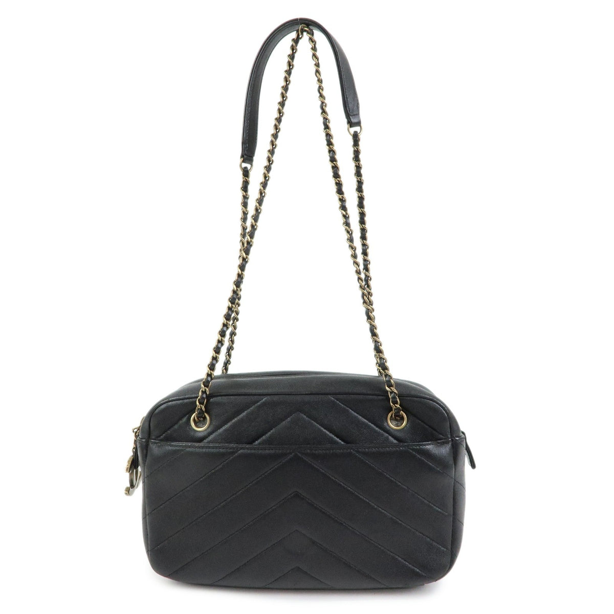 Chanel Camera Chevron Lambskin Medium