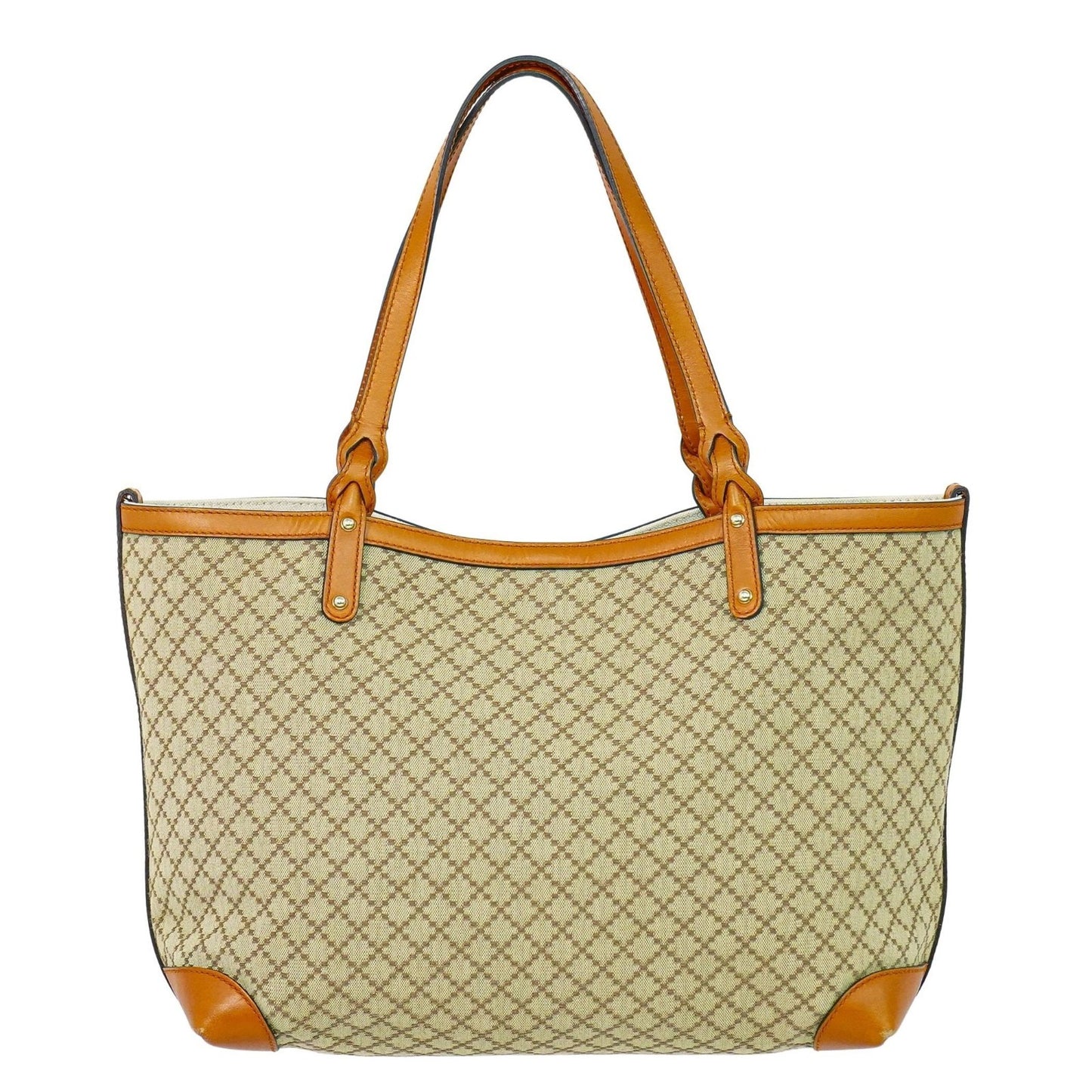 Gucci Craft Tote Diamante Canvas with Leather Tall