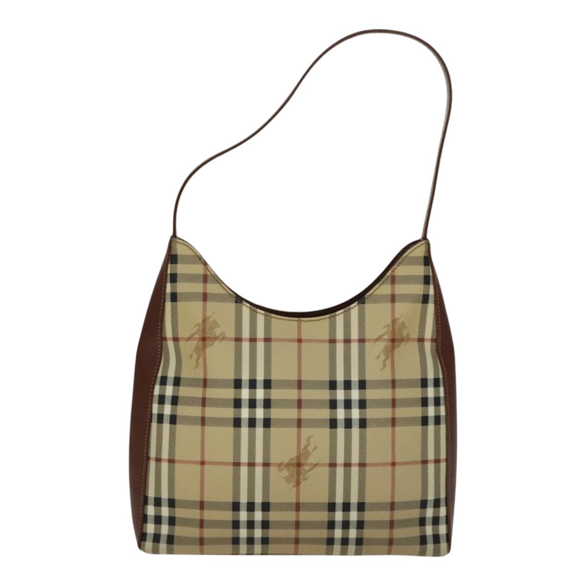 Burberry Shoulder Haymarket Coated Canvas Medium
