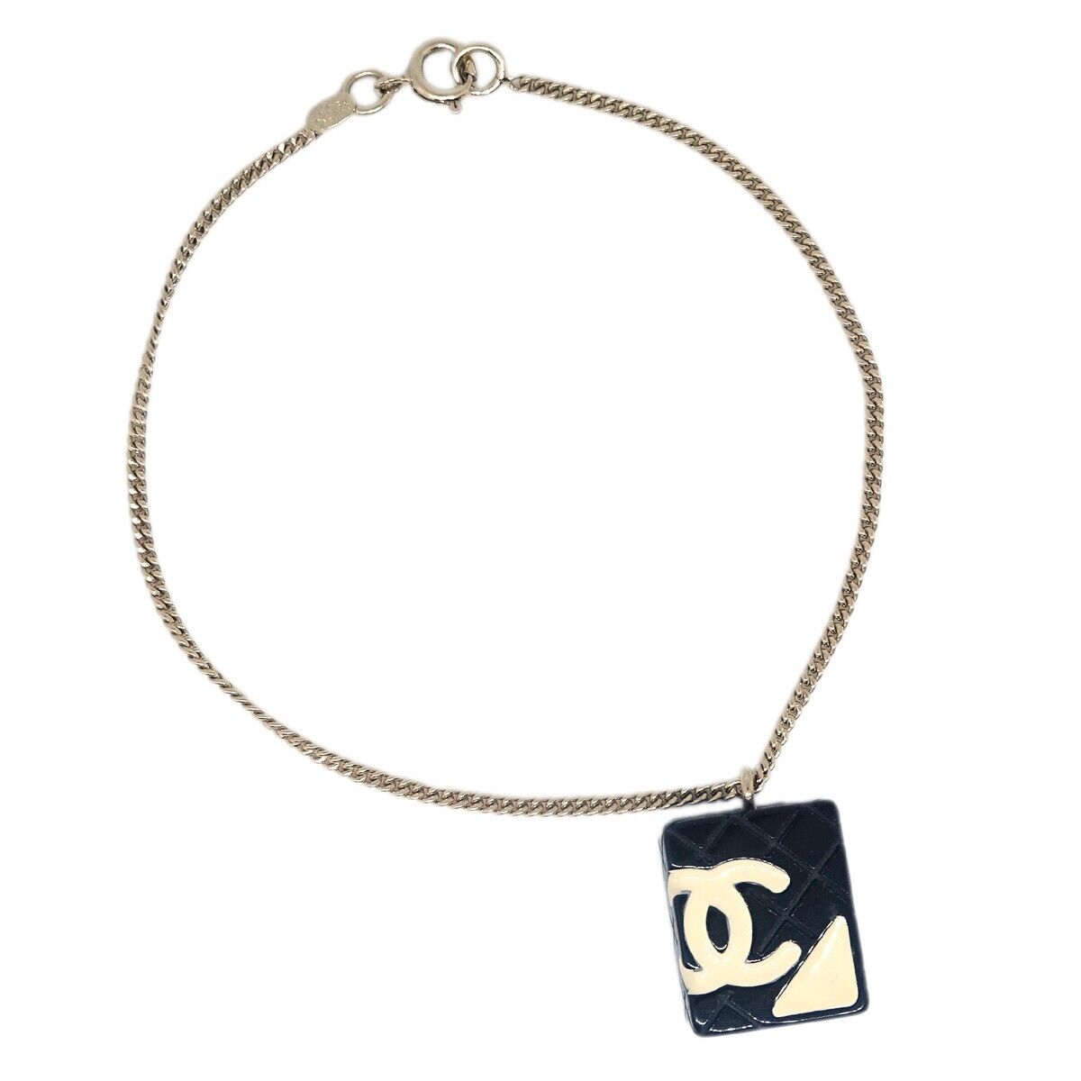Chanel Vintage Rue Cambon Chain Charm Bracelet Metal Product Image
