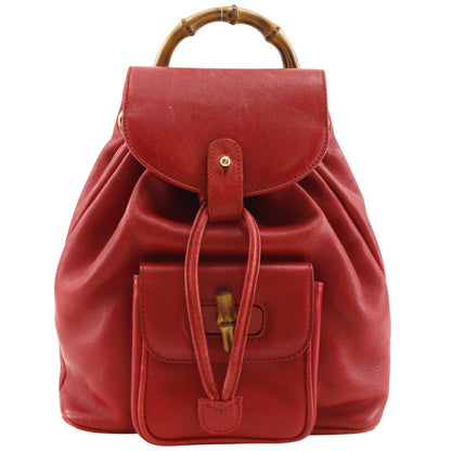 Gucci Vintage Bamboo Backpack Leather Mini